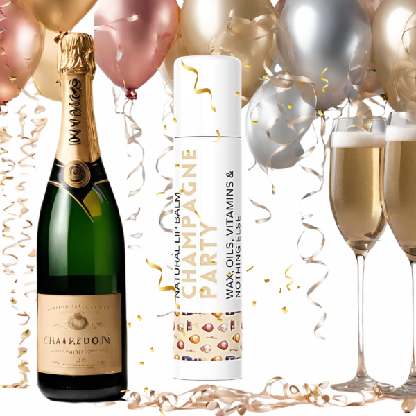 champagne party lip balm